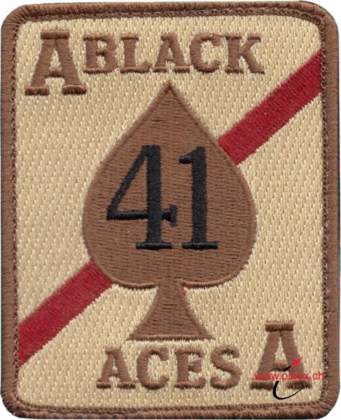 Bild von VFA 41 Black Aces Sand Geschwaderabzeichen Badge Patch