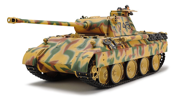 Bild von Tamiya Deutsche Wehrmacht Pz.Kpfw. Panther Ausf. D Sd.Kfz.171 Panzer Modellbau Set 1:35 Military Miniature Series No. 345
