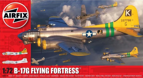 Bild von Boeing B-17G Flying Fortress Bomber Modellbausatz 1:72 Airfix