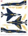 Bild von McDonnell Douglas F-4J Phantom 2, Blue Angels 1969 Nr.2. Metallmodell 1:72 Hobby Master HA19044