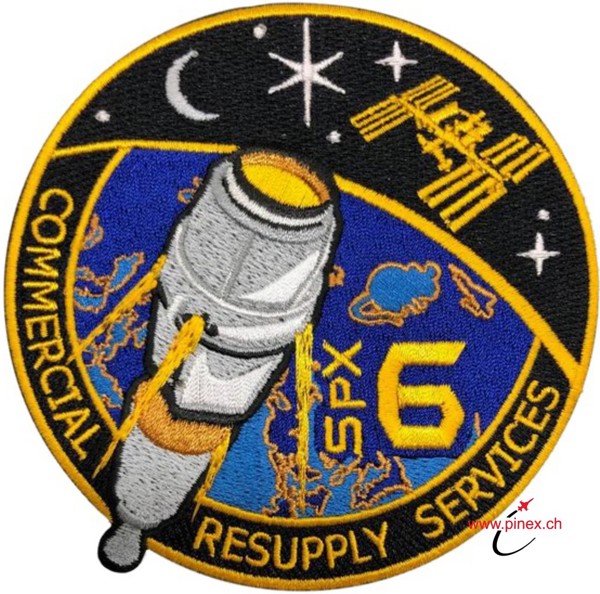 Bild von CRS SpaceX 6 SpX6 Commercial Resupply Service NASA Abzeichen Patch