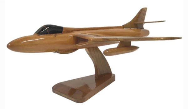 Bild von Hawker Hunter MK58 Kampfjet Holzmodell