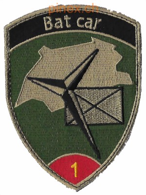 Immagine di Bat car 1 rot avec Velcro Armée Suisse Badge