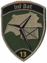 Bild von Inf Bat 13 Infanteriebataillon 13 schwarz mit Klett