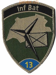Bild von Inf Bat 13 Infanteriebataillon 13 blau mit Klett