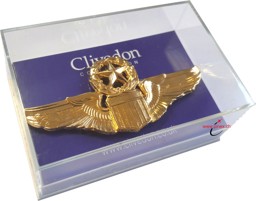 Bild von US Air Force Command Pilot Wings Pilotenabzeichen Metall Uniformabzeichen Gold