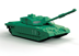 Bild von Challenger Panzer grün Baustein Bausatz Airfix Quickbuild