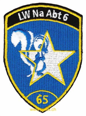 Immagine di LW Na Abt 6 - 65 Luftwaffen Badge ohne Klett