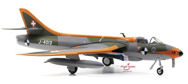 Bild von Hawker Hunter MK58 J-4013 GRD-Ausführung Metallmodell 1:72 Diecast ACE Modell
