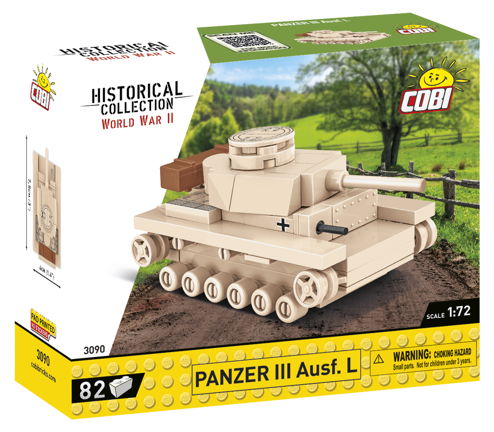 Immagine di Panzer III Ausf. L Deutsche Wehrmacht Panzer WWII Historical Collection Baustein Set COBI 3090