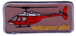 Bild von Helikopter Hubschrauber Pilotenabzeichen Aufnäher
