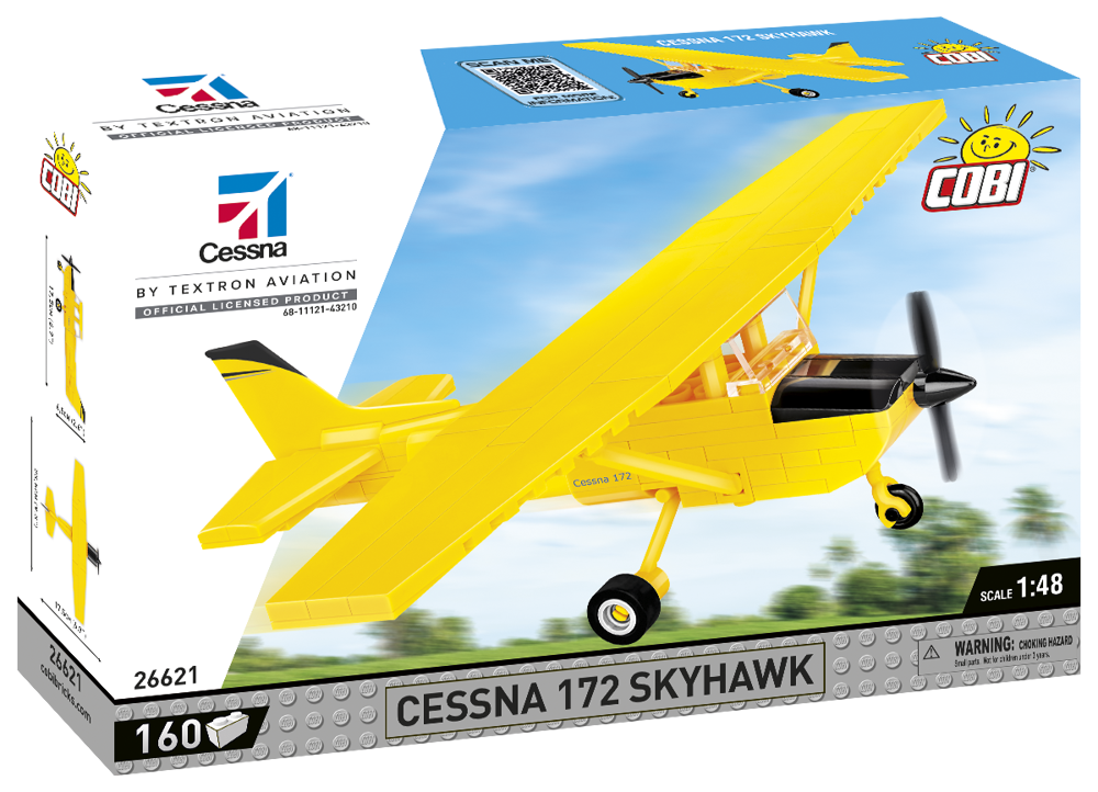 Immagine di Cessna 172 Skyhawk Zivilflugzeug Baustein Set COBI 26621