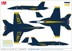 Picture of VORBESTELLUNG F/A-18E Blue Angels 2021, Nummern 1-6 als Decals, Metallmodell 1:72 Hobby Master HA5121b Lieferung Ende Mai