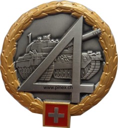 Immagine di Panzerbrigade 4 Mech Div 4 GOLD  Béret Emblem geprägt N08
