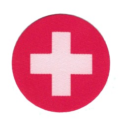Bild von schweizer Kreuz gewoben zum aufbügeln