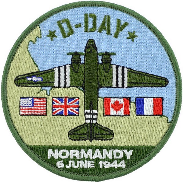 Bild von C-47 Skytrain D-Day Normandy 1944 WWII US Air Force Abzeichen Patch