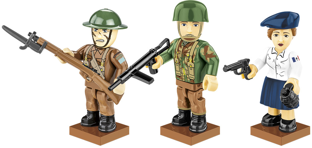 Image de Cobi D-Day Soldaten Allied Forces Figuren und Bewaffnung Set 2055