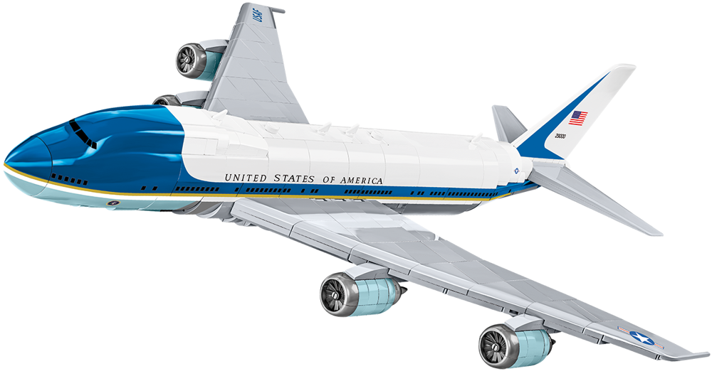 Immagine di Air Force One Boeing 747 VC-25 Jumbo-Jet US Air Force COBI 26610 Boeing Baustein Set