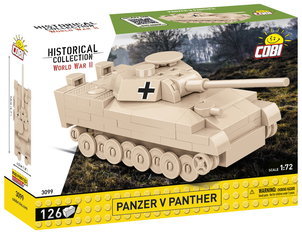 Immagine di Panzer V Panther WWII Historical Collection Baustein Set COBI 3099