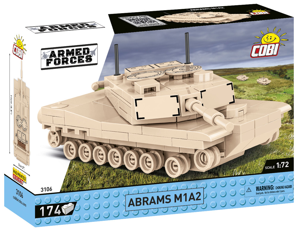Immagine di Abrams M1A2 Panzer Baustein Set Armed Forces COBI 3106 VORBESTELLUNG Lieferung Ende KW24