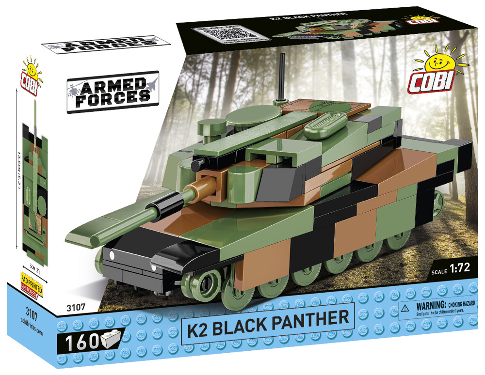 Image de K2 Black Panther Panzer Baustein Set Armed Forces COBI 3107