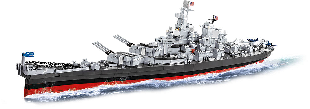 Image de IOWA-CLASS Battleship 4 in 1 Baustein Set COBI 4836 Executive Edition