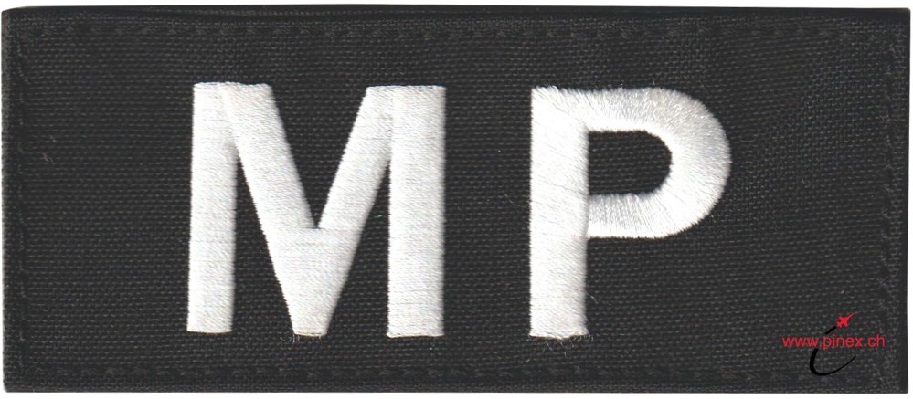 Bild von KFOR MP Militärpolizei Abzeichen schwarz Schweizer Armee KFOR Abzeichen mit Klett