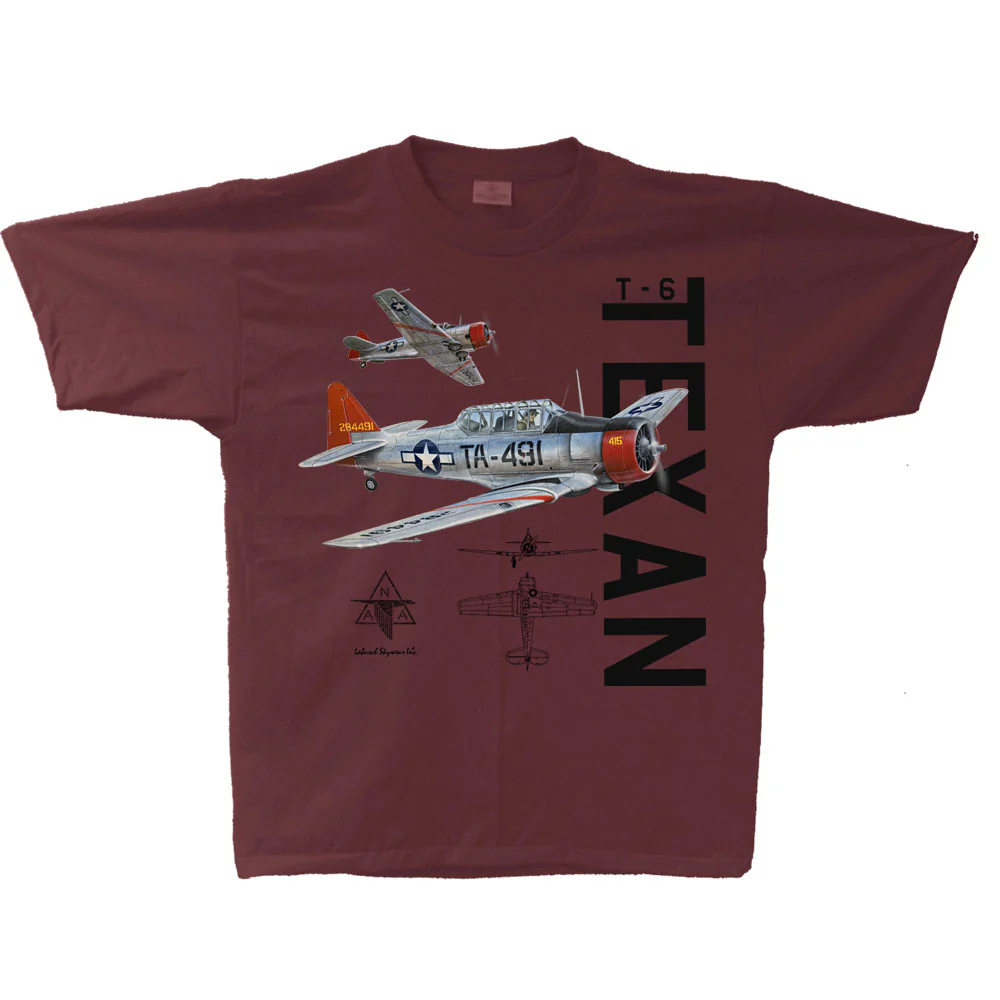 Immagine di North American Texan T-6 T-Shirt Rot