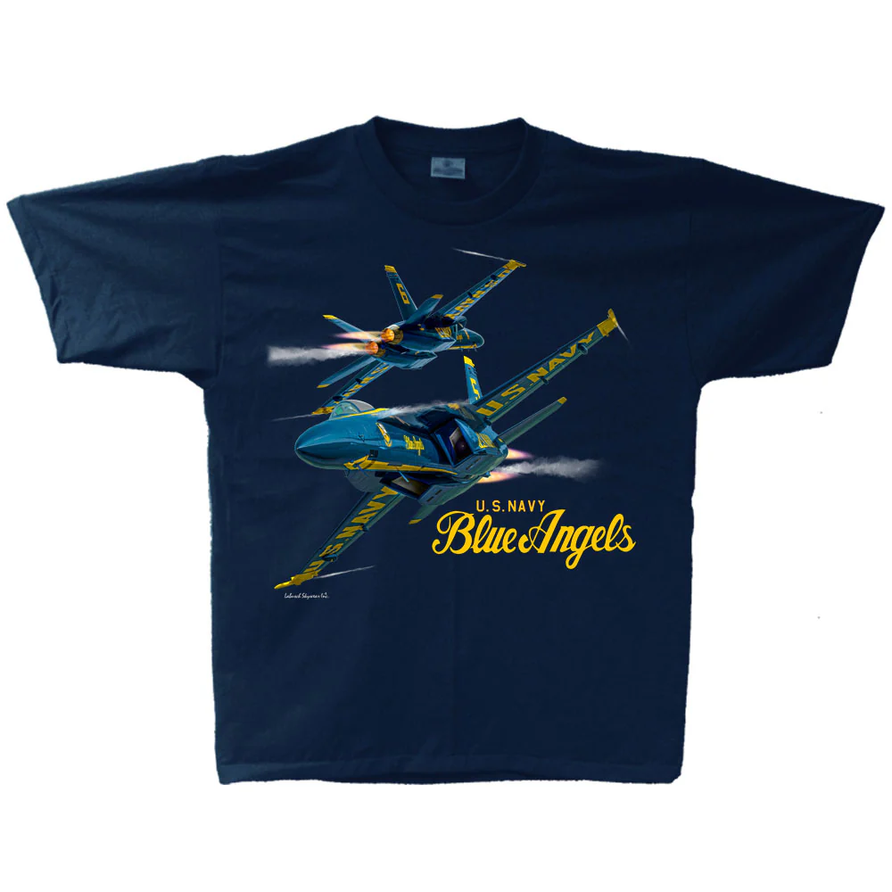 Picture of Blue Angels T-Shirt Kreuzung Navyblau