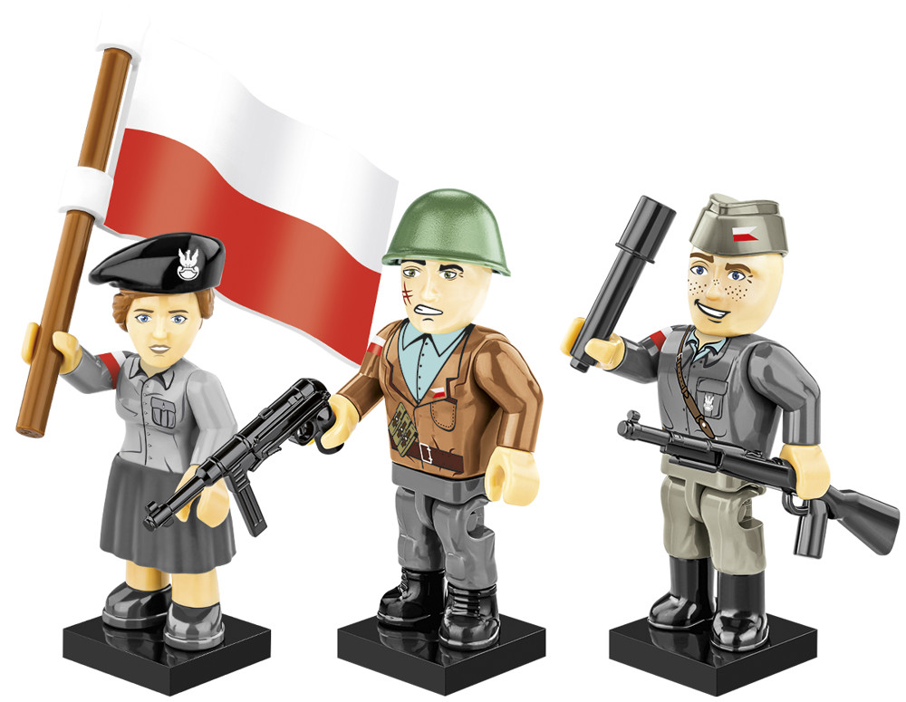 Bild von Warsaw Uprising 1944 Figuren und Bewaffnung Set COBI 2057