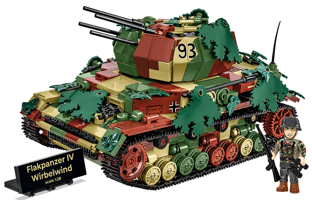 Bild von Flakpanzer IV Wirbelwind Deutsche Wehrmacht Baustein Bausatz COBI 2593 WW2 Executive Edition