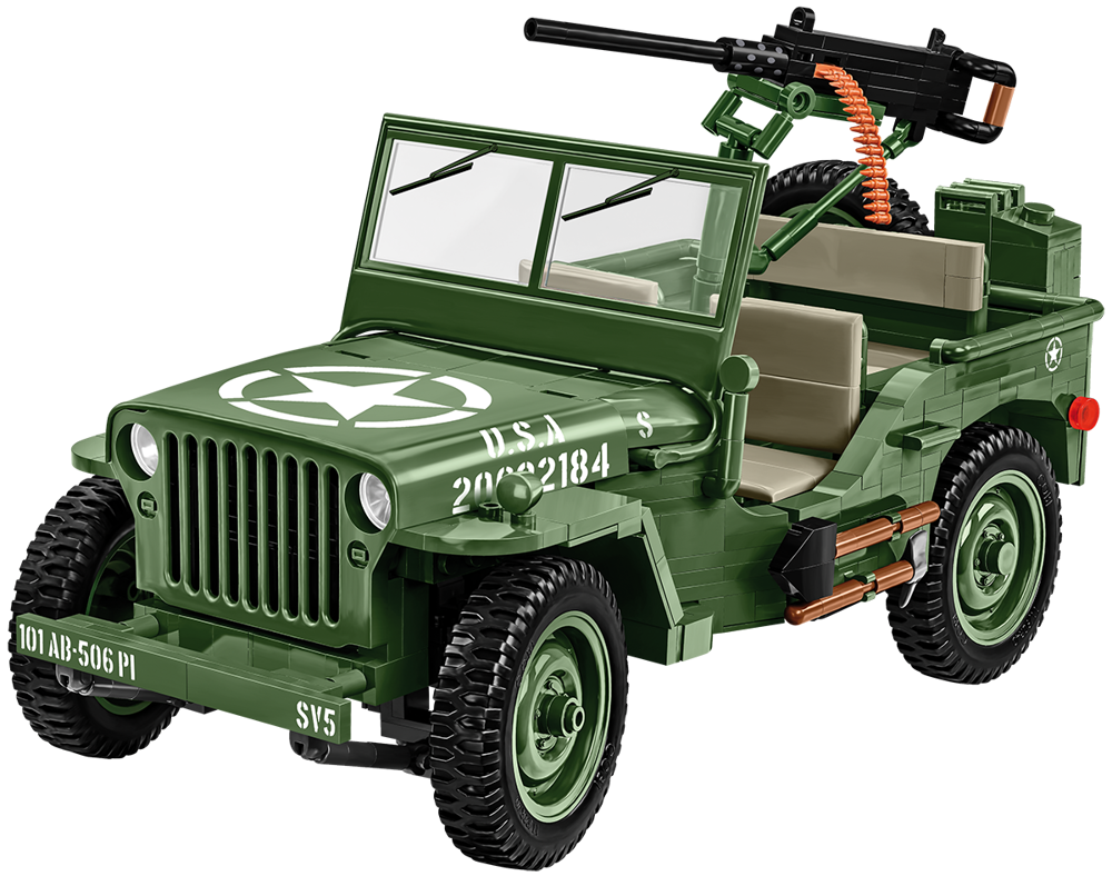 Image de Willys MB Jeep Fahrzeug Historical Collection WWII US Army COBI 2805 Massstab 1:12