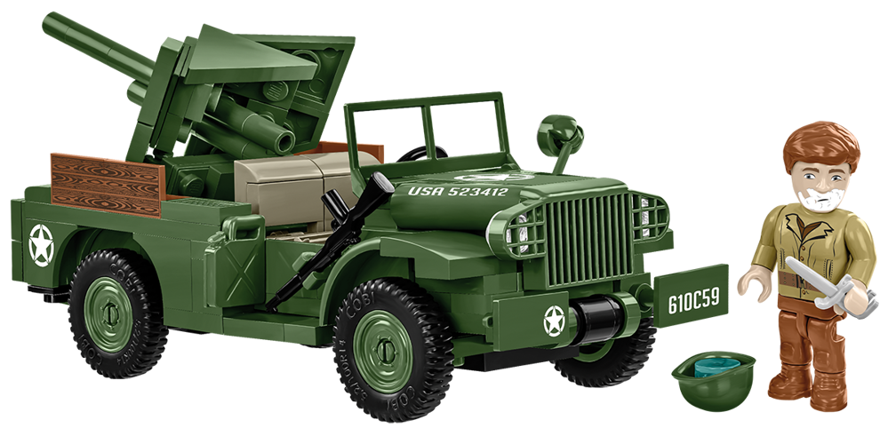 Immagine di 37mm GMC M6 Fargo Fahrzeug Historical Collection WWII US Army COBI 3116