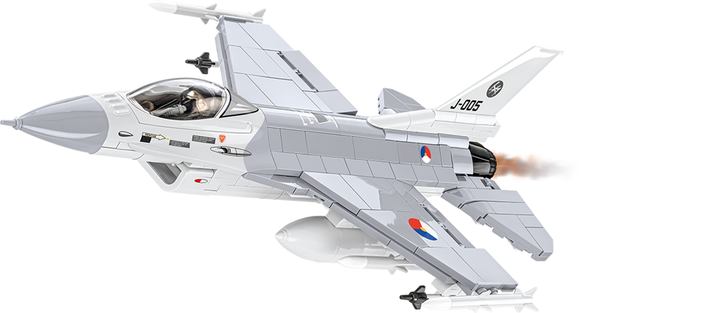 Bild von F-16 AM Fighting Falcon Kampfflugzeug Niederlande Bausatz Armed Forces COBI 5896