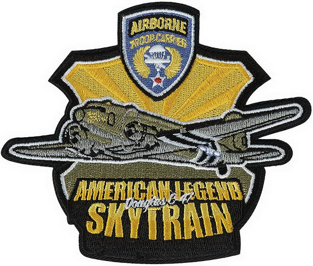 Picture of American Legend Douglas C-47 Skytrain Airborne Troop Carrier WWII US Air Force Abzeichen Patch