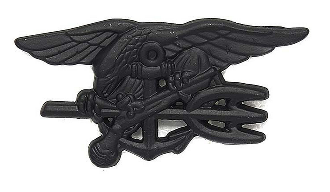 Image de U.S. Navy Seals large Pin schwarz Seal Team Uniformabzeichen