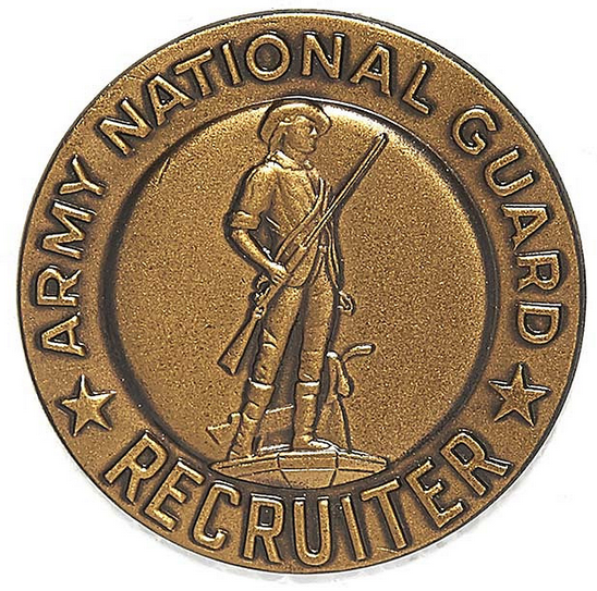 Image de US Army National Guard Recruiter Abzeichen Pin aus Metall