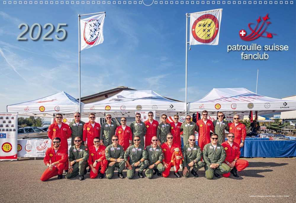 Immagine di Patrouille Suisse Fanclub Kalender 2025. AB LAGER LIEFERBAR