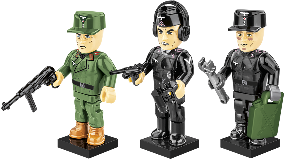 Bild von Deutsche Panzertruppen Soldaten Tank Crew Wehrmacht Baustein Set COBI 2053 VORBESTELLUNG Lieferung KW 43