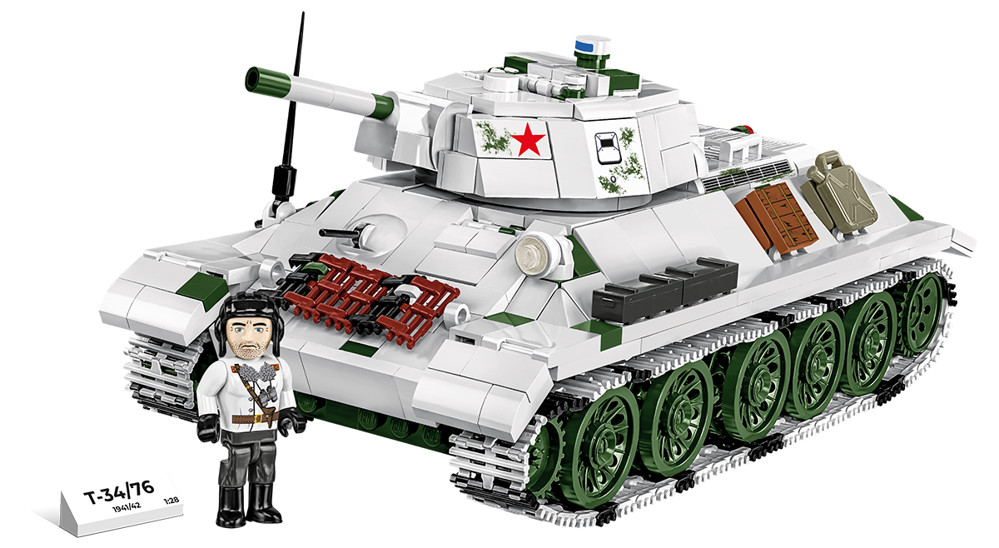 Bild von T-34/76 Modell 1941/42 Red Army / Polen Panzer Baustein Modell COBI 2595