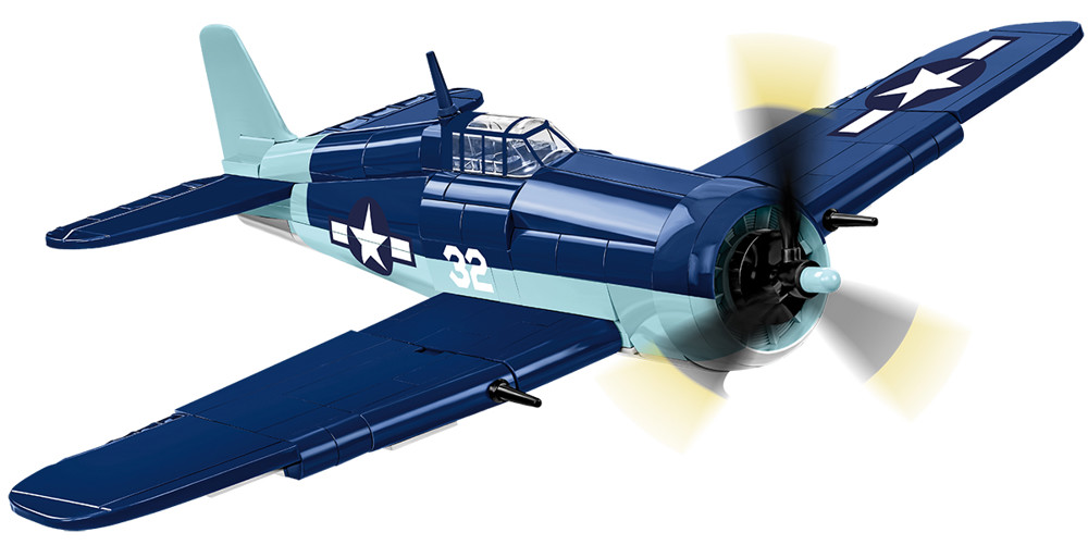 Image de Grumman F6F Hellcat Flugzeug WWII Baustein Set Cobi 5883