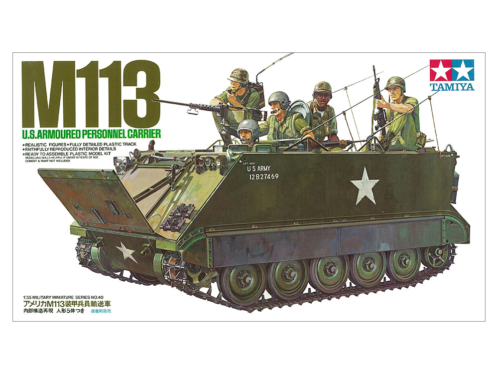 Image de Tamiya Panzer M113 U.S. Armoured Personnel Carrier Modell Bausatz 1:35 Military Miniature Series No. 40