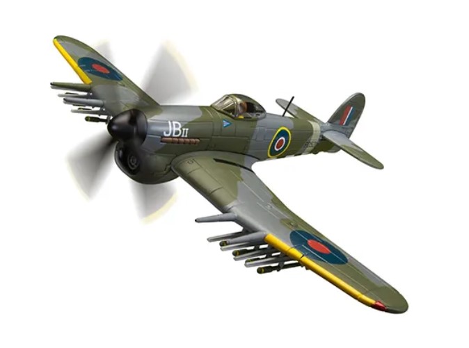 Bild von Hawker Typhoon IB RAF Operation Overlord WWII Corgi Die Cast Modell 1:72