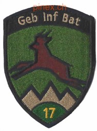 Bild von Geb Inf Bat 17 Gebirgsinfanteriebataillon 17 grün mit Klett