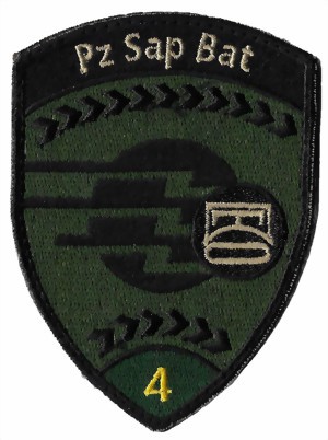 Image de Pz Sap Bat 4 Panzersappeur-Bataillon 4 grün mit Klett