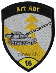 Bild von Art Abt 16 Artillerie Abteilung 16 gelb Badge ohne Klett