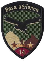 Bild von Base aérienne 14 weinrot mit Klett Badge 