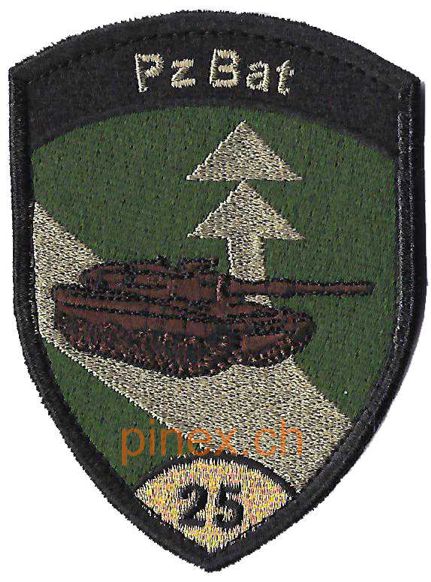 Bild von Pz Bat 25 Panzerbataillon 25 gold mit Klett
