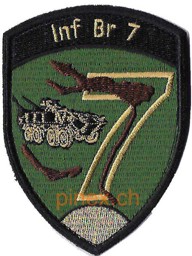 Bild von Inf Br7 Infanteriebrigade 7 gold mit Klett 