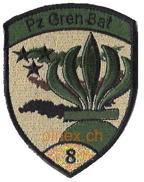 Immagine di Panzer Grenadier Bat 8 gold mit Klett 